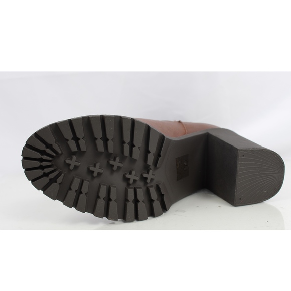 Brown Chelsea Pull on Tab Lug Block Ankle - Picture 5 of 8